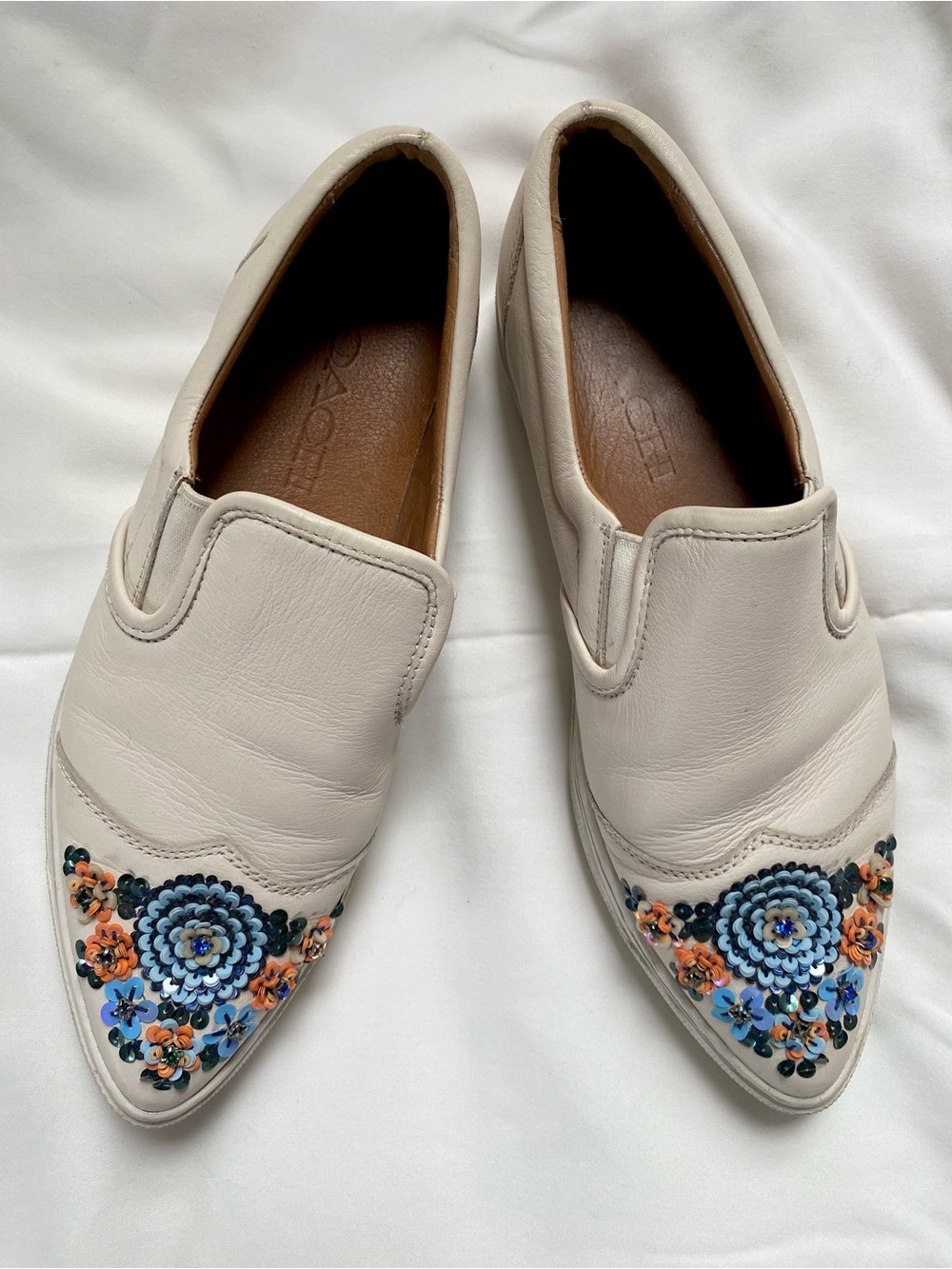 Coach C103 leather slip-on sneakers